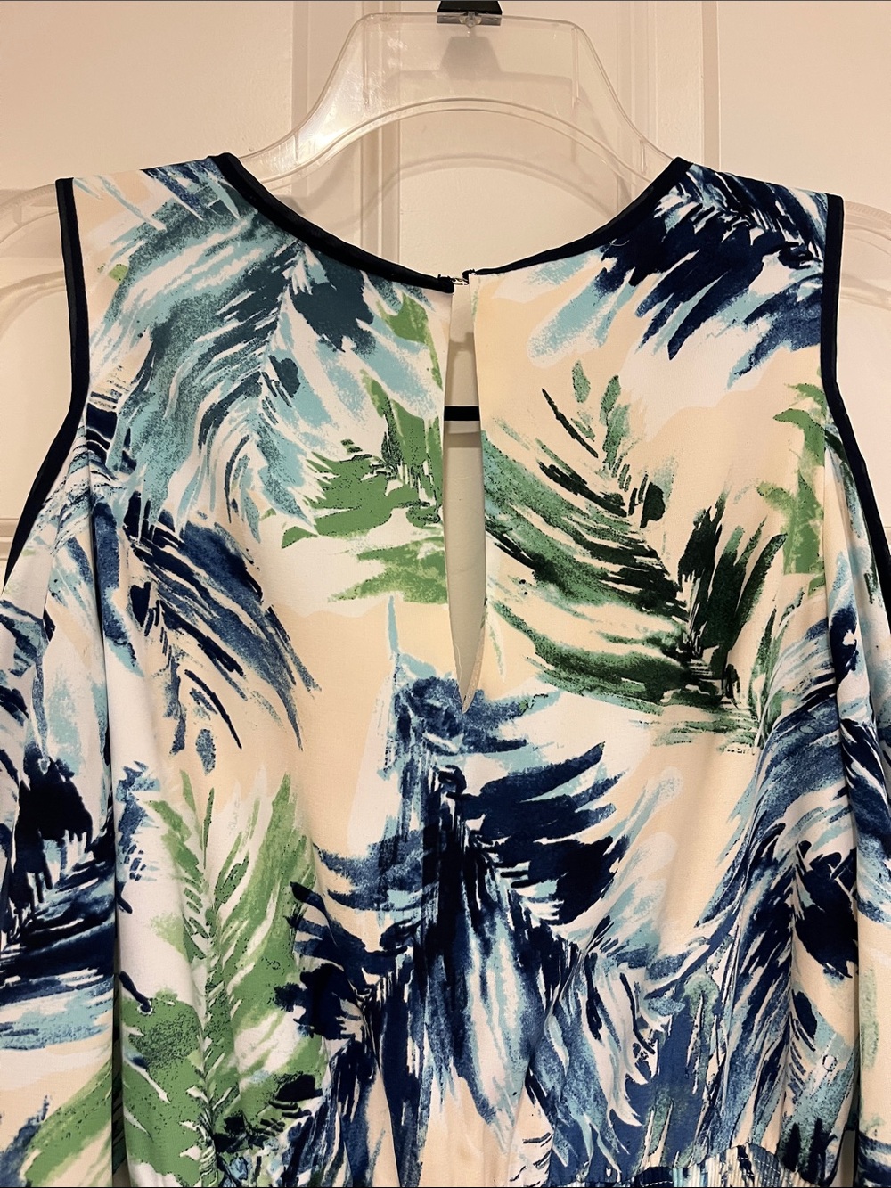 Adelyn Rae Abstract Print Cold Shoulder Dress - Picture 7 of 9